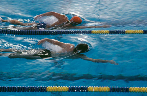 女子游泳比赛精彩瞬间:泳池中的巾帼风采